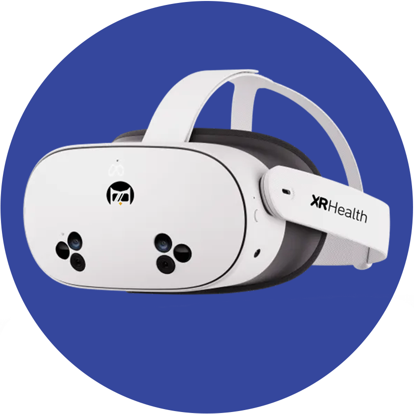 XRHealth virtual reality therapy headset